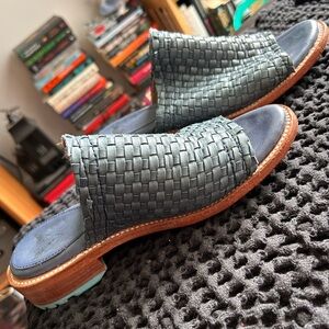 John Fluevog Luce open toed mules W8